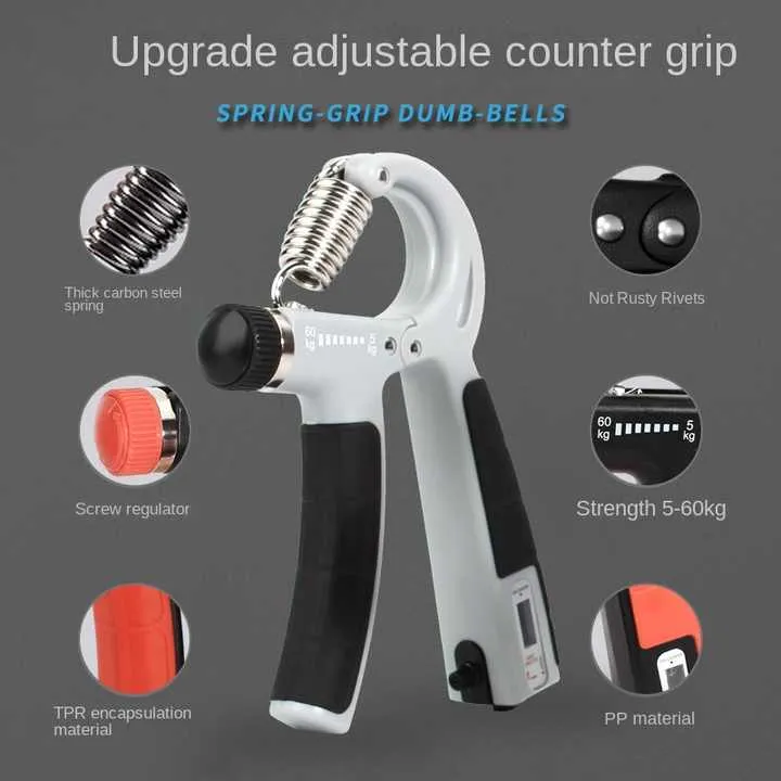 قبضة قابلة للتعديل المنزل ممارسة قبضة اليد . Adjustable Grip Home Hand Grip Exerciser for