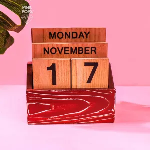 Aesthetic Wooden Calendar