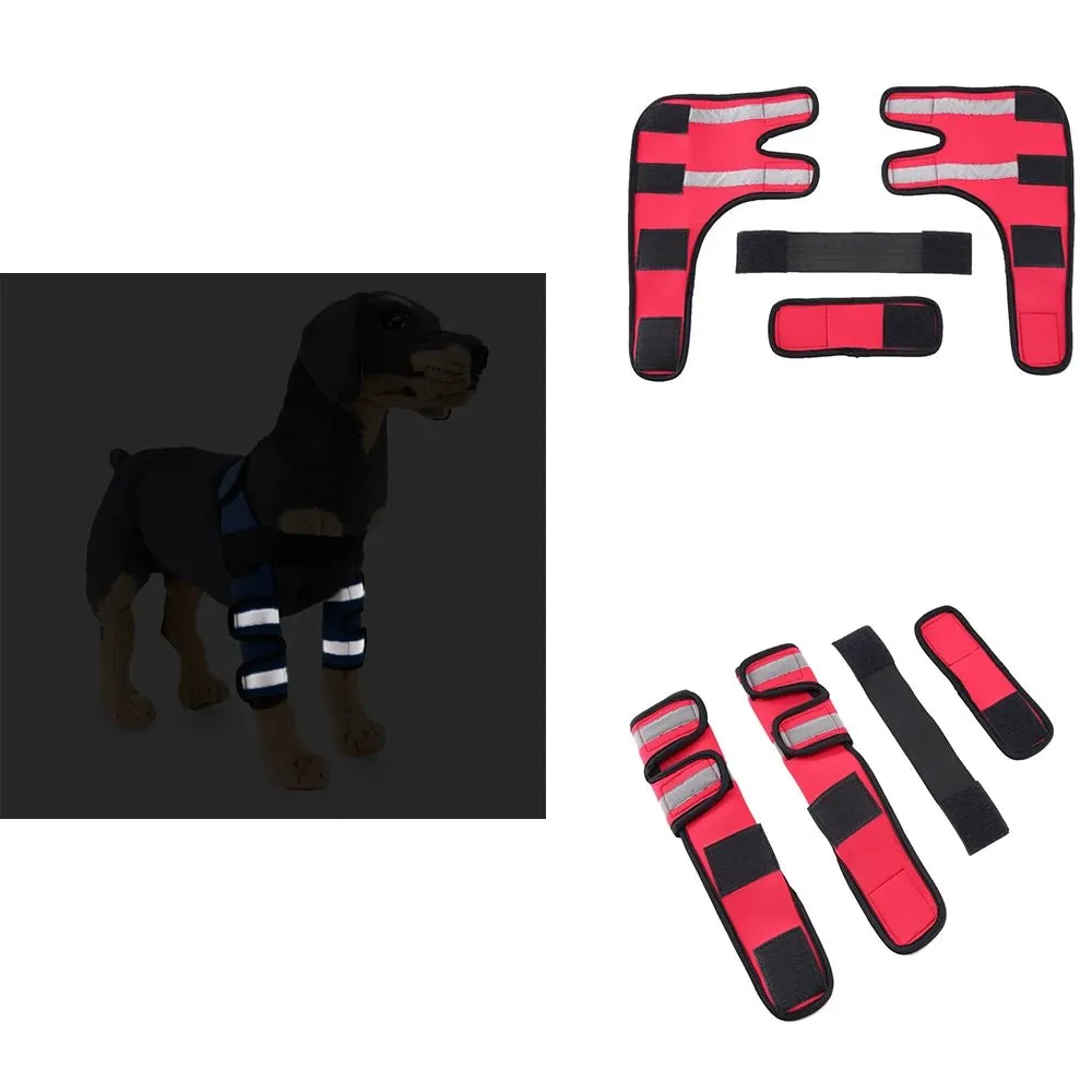 AnniePaw Adjustable Dog Knee Brace for Hock Recovery Bandage Wrap