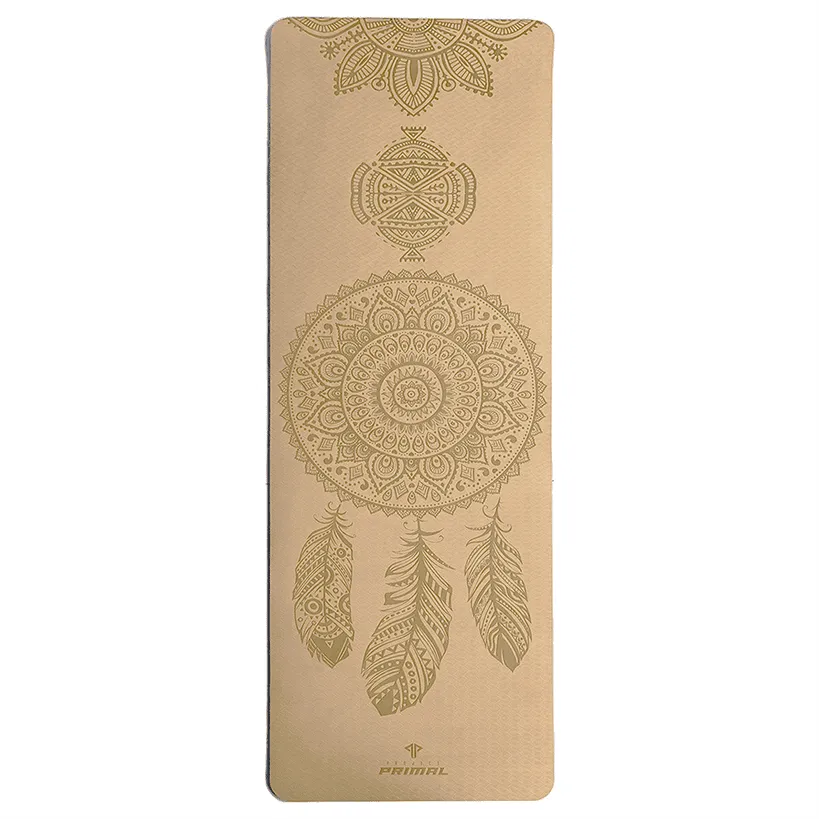 Beige Dream Catcher Yoga Mat