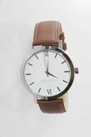 BERG BETTS Watch Original Silver and Brown