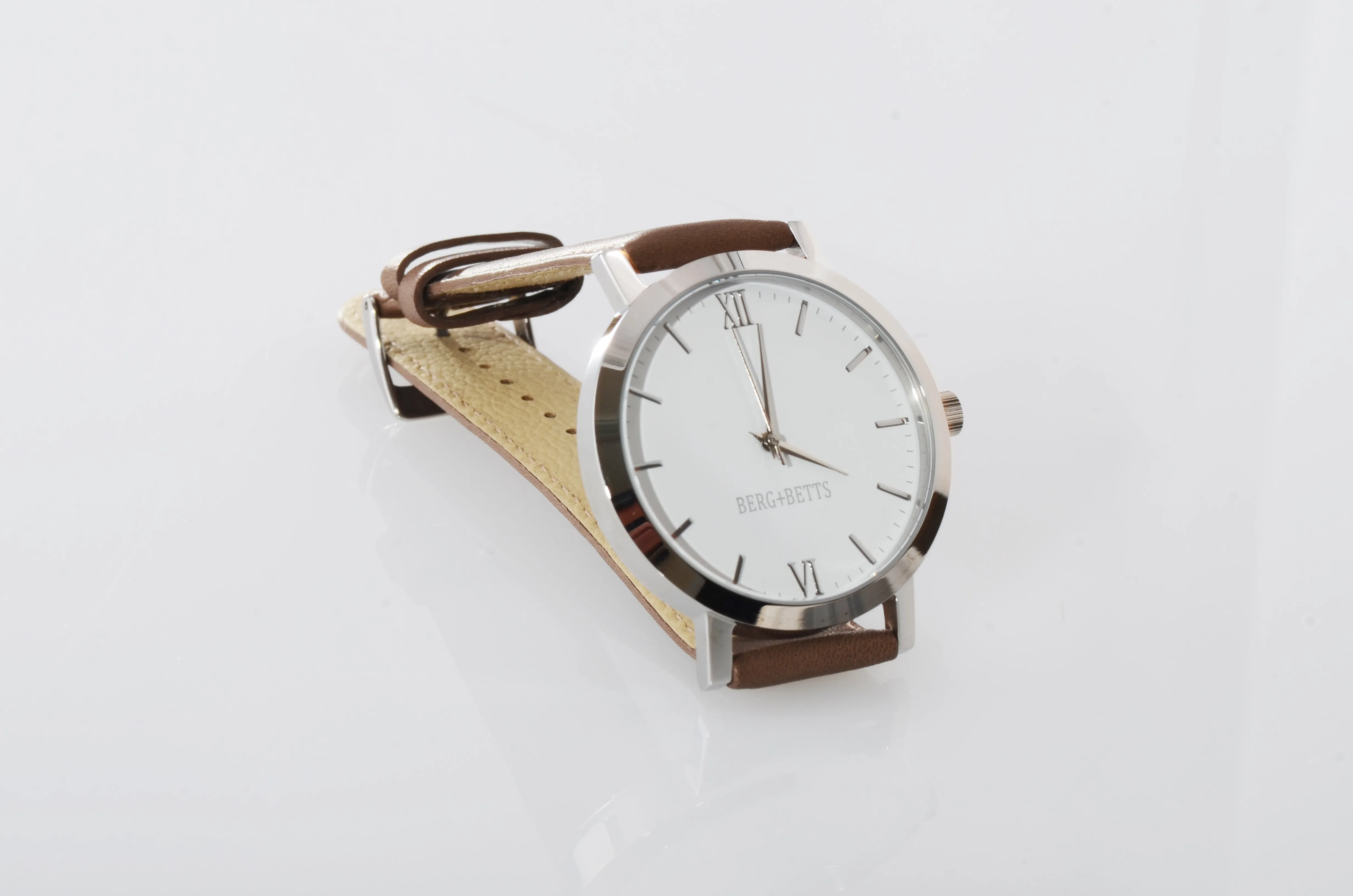 BERG BETTS Watch Original Silver and Brown