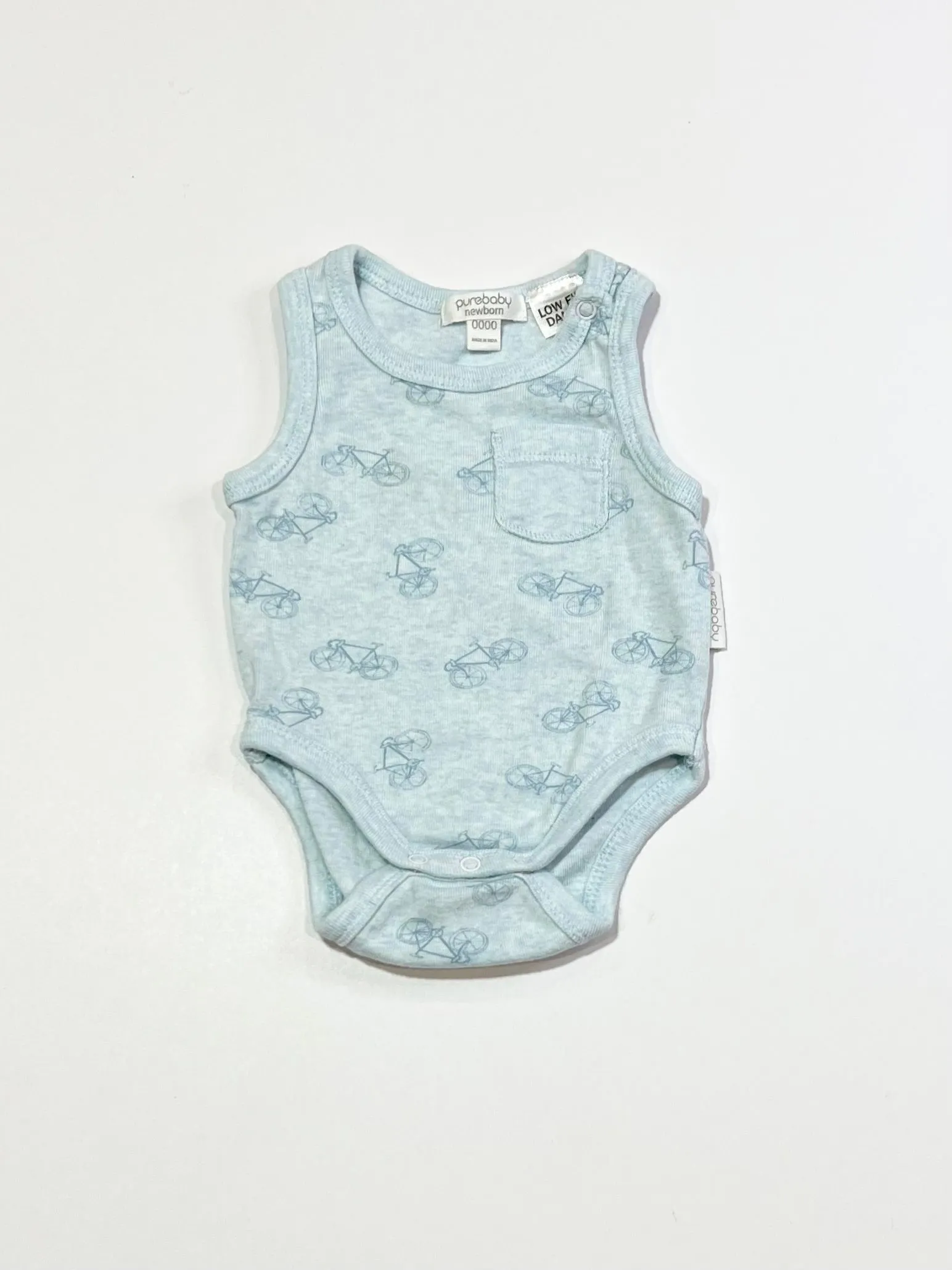 Blue bikes bodysuit - Size 0000