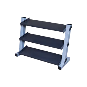 Body Solid 3-Tier Vinyl / Neoprene Dumbbell Rack