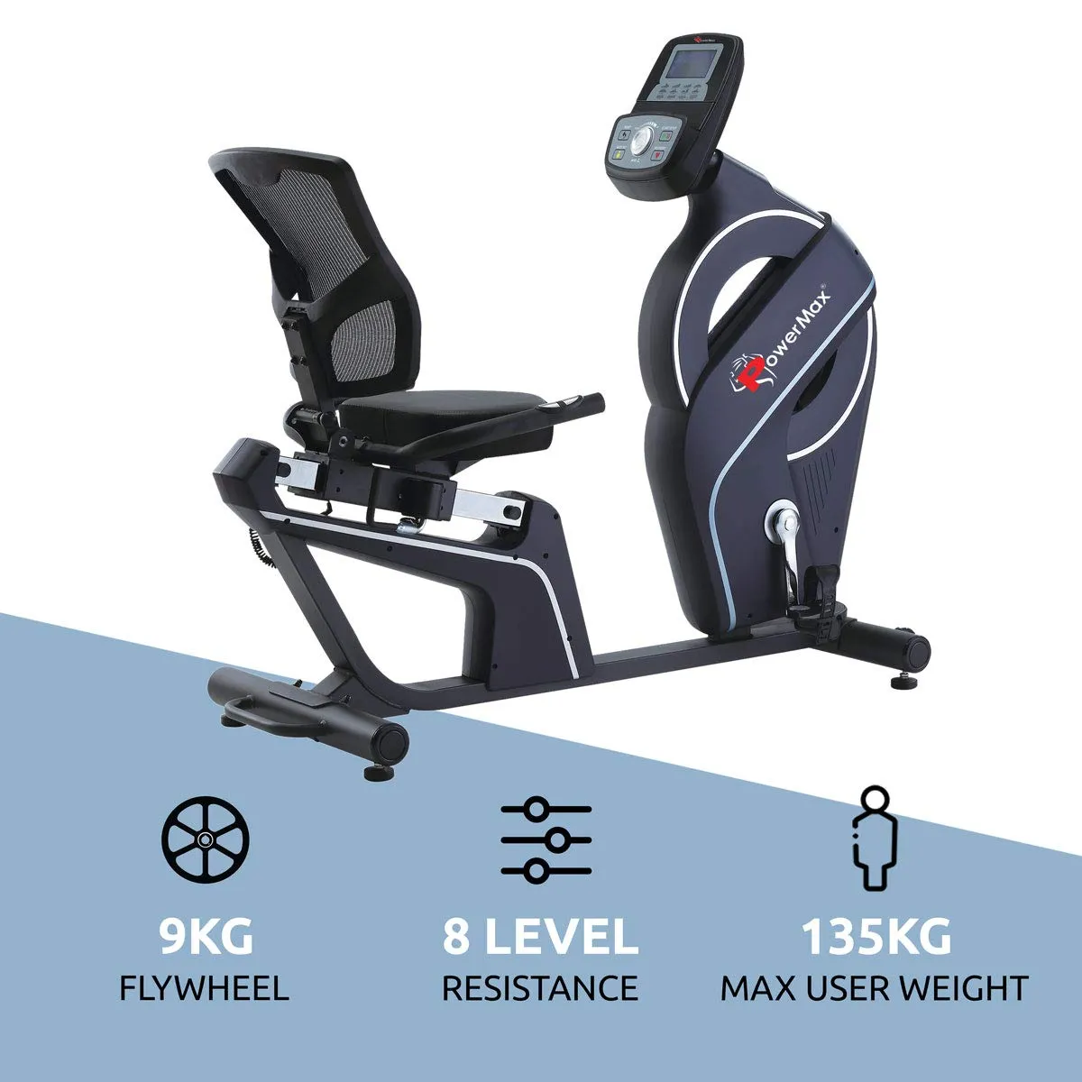 BR-900 Magnetic Recumbent Bike for Home Fitness