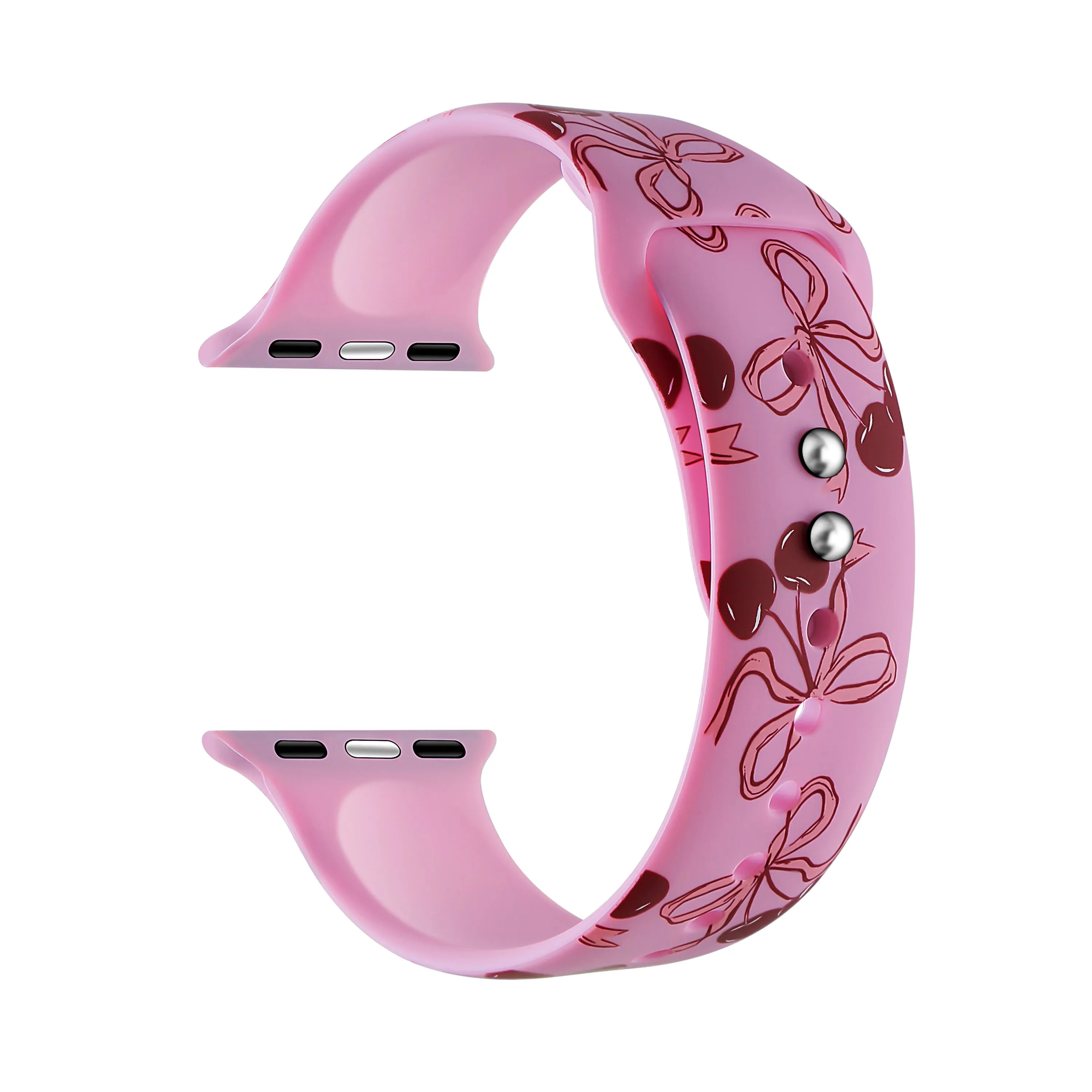 Cherry Coquette Silicone Band for Apple Watch