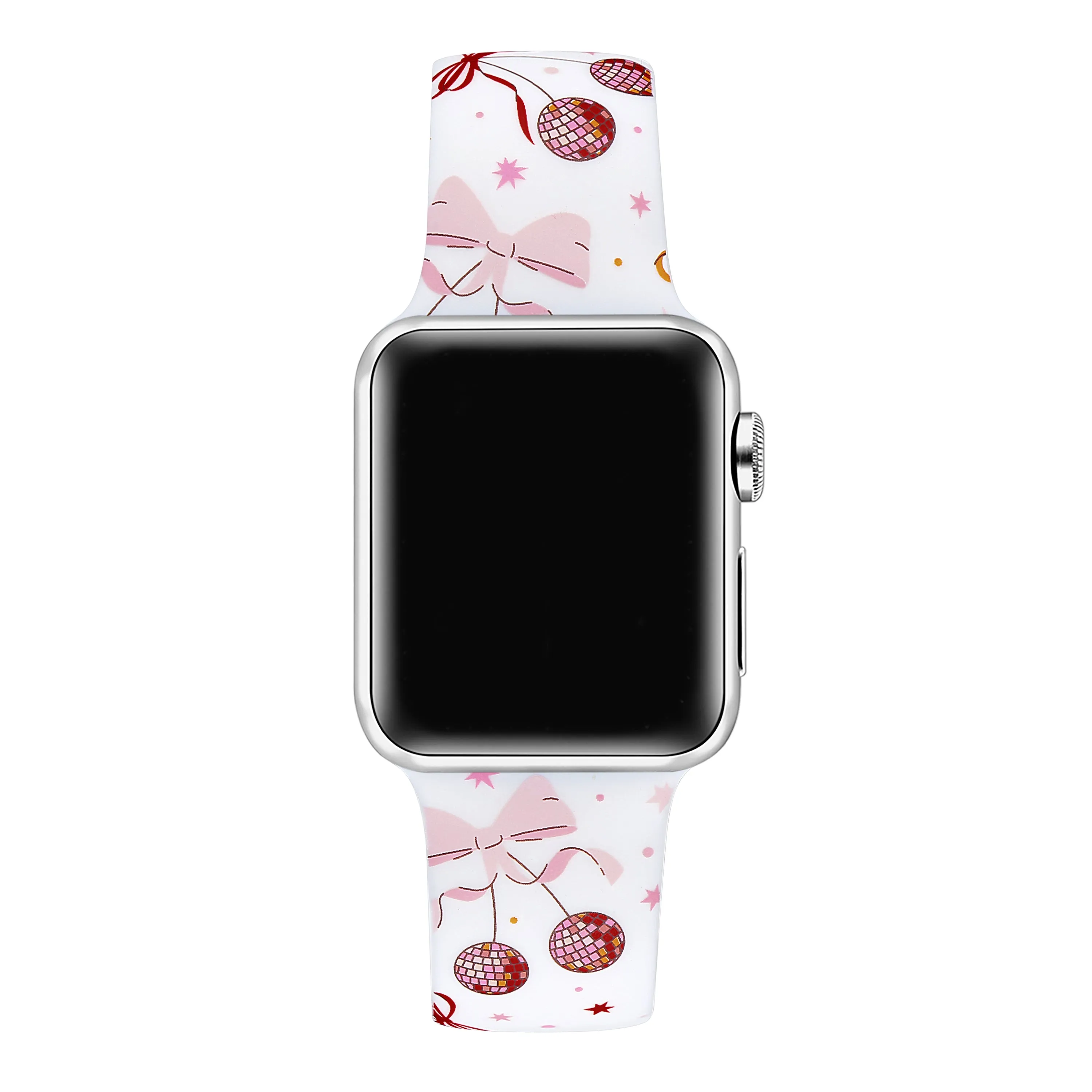 Cherry Coquette Silicone Band for Apple Watch