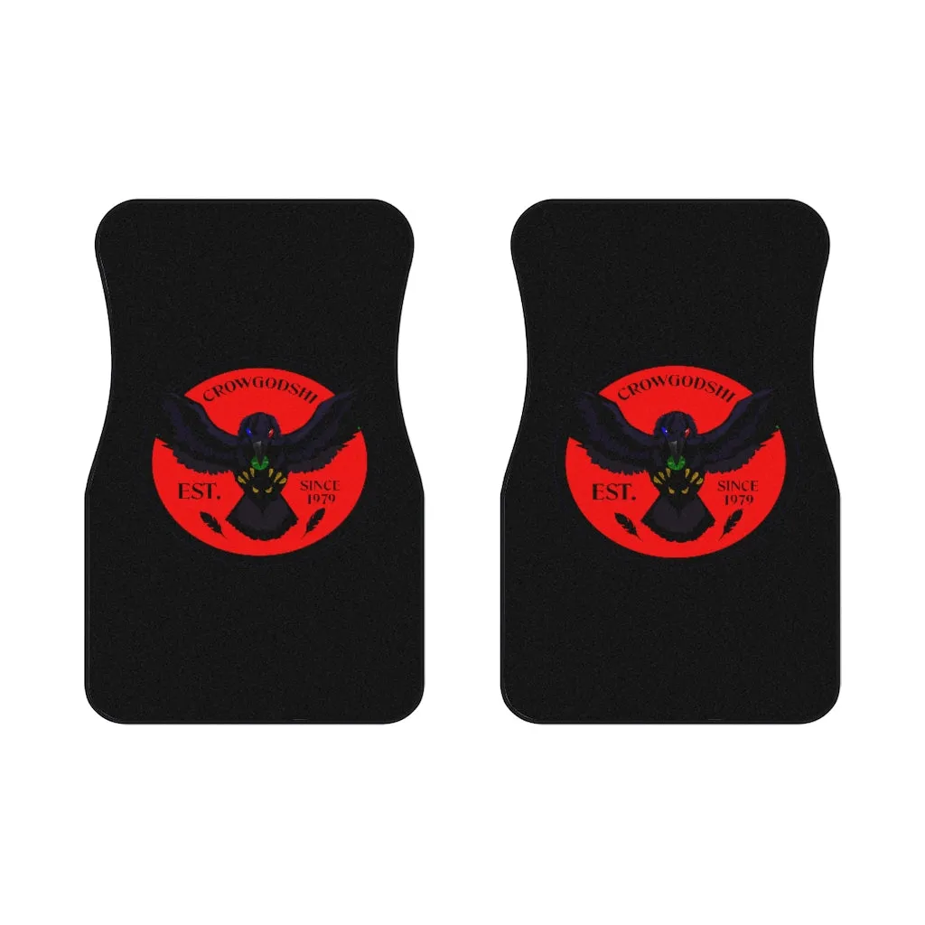 Crowgodshi Car Mats (2x Front), RED