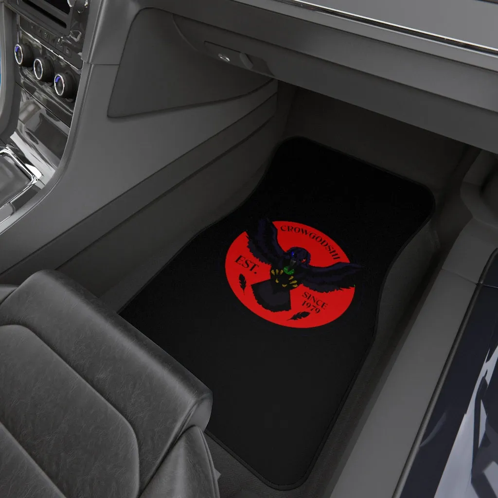 Crowgodshi Car Mats (2x Front), RED