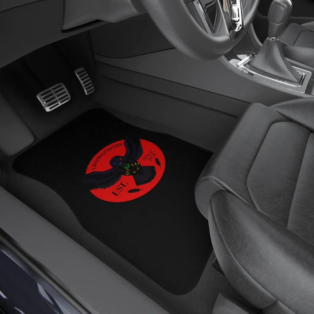 Crowgodshi Car Mats (2x Front), RED