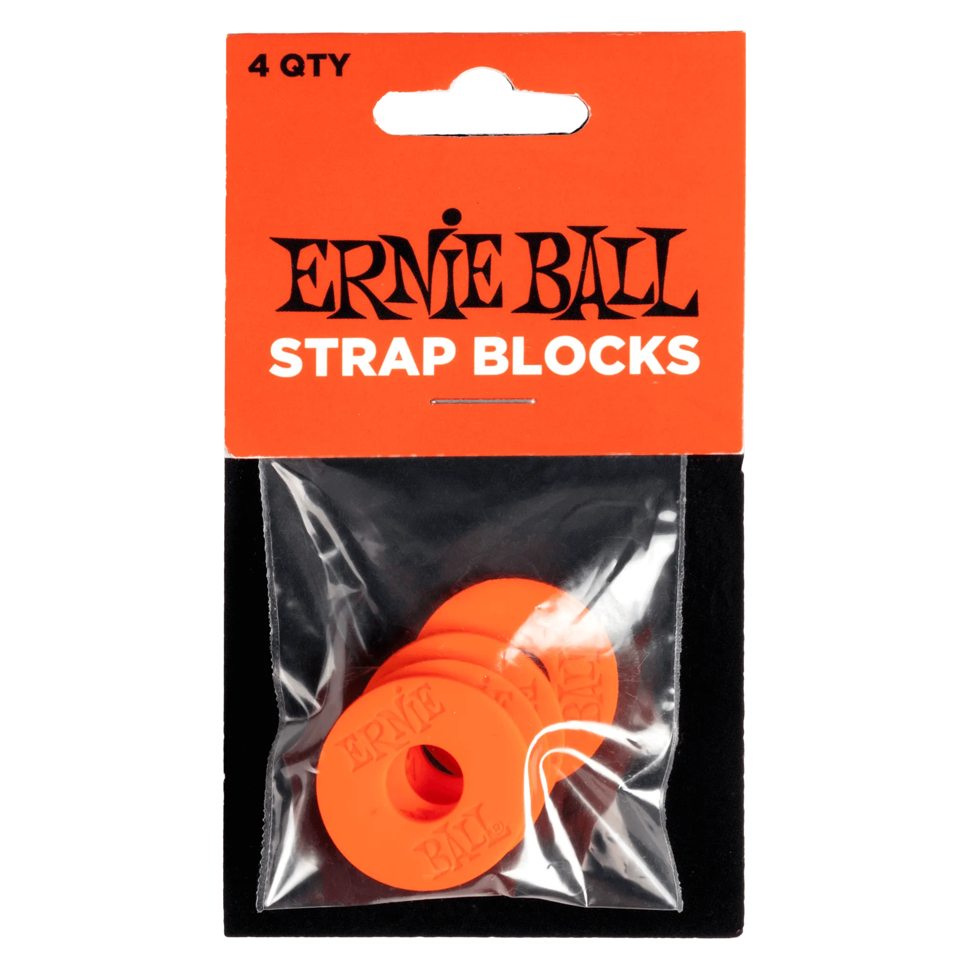 Ernie Ball Strap Blocks 4Pk - Red