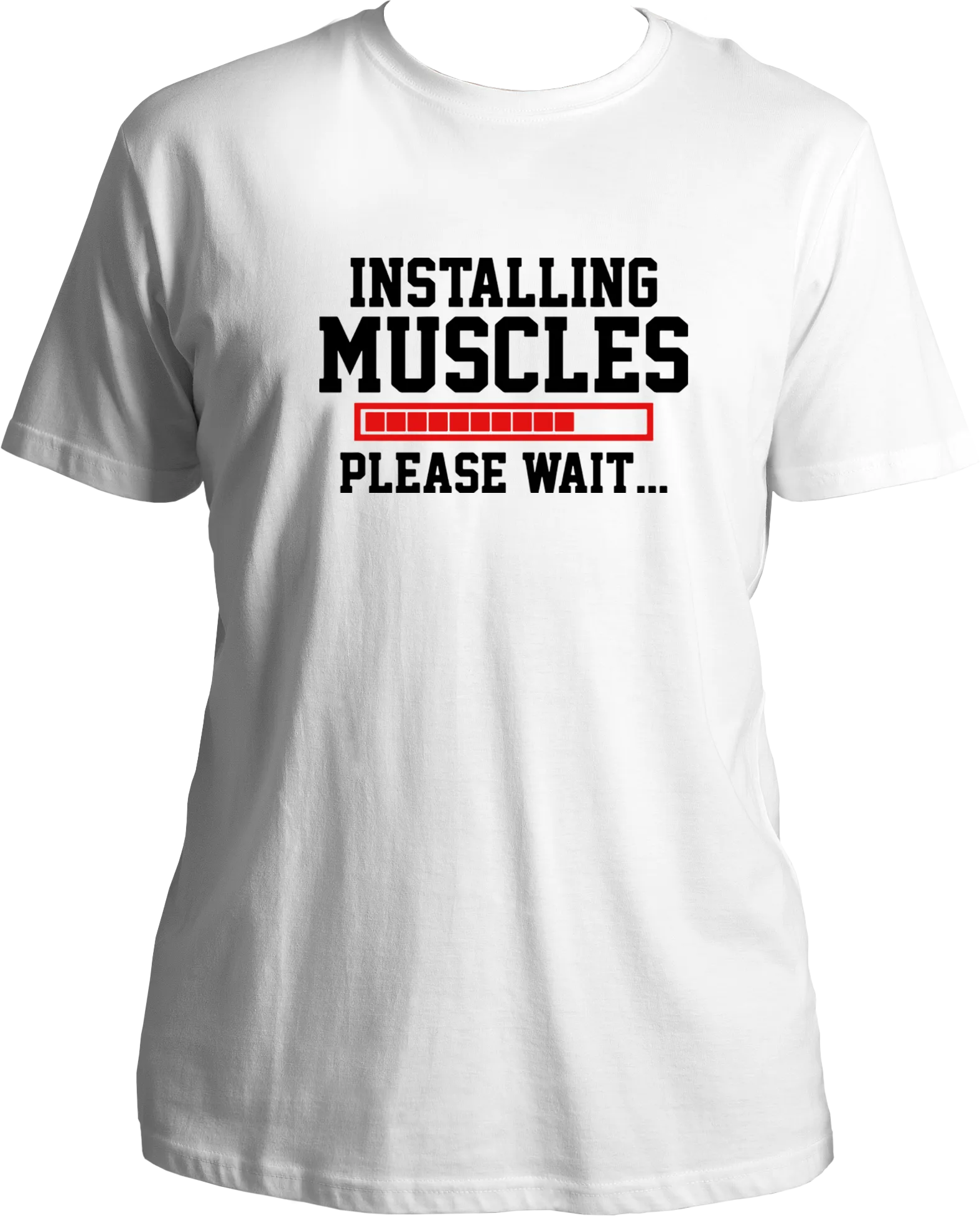 Installing Muscles Unisex T-Shirts
