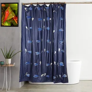 Kuber Industries Shower Curtain & Bathmat Set | Non-Slip Bath mats for Bathroom | Easy-Slide Curtains | Polyester Curtain or Bathmat for Bath Décor | XTL245-3T | 15 Pcs Set | Multicolor
