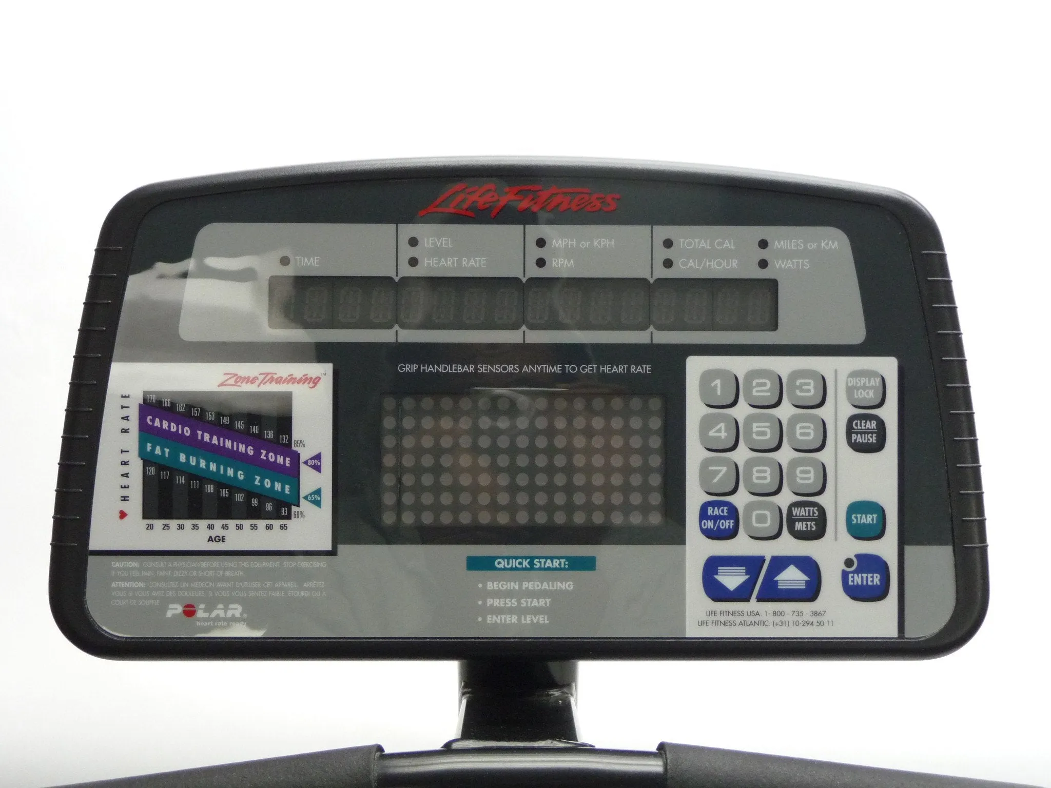 Life Fitness 9500HR Recumbent Bike Refurbished