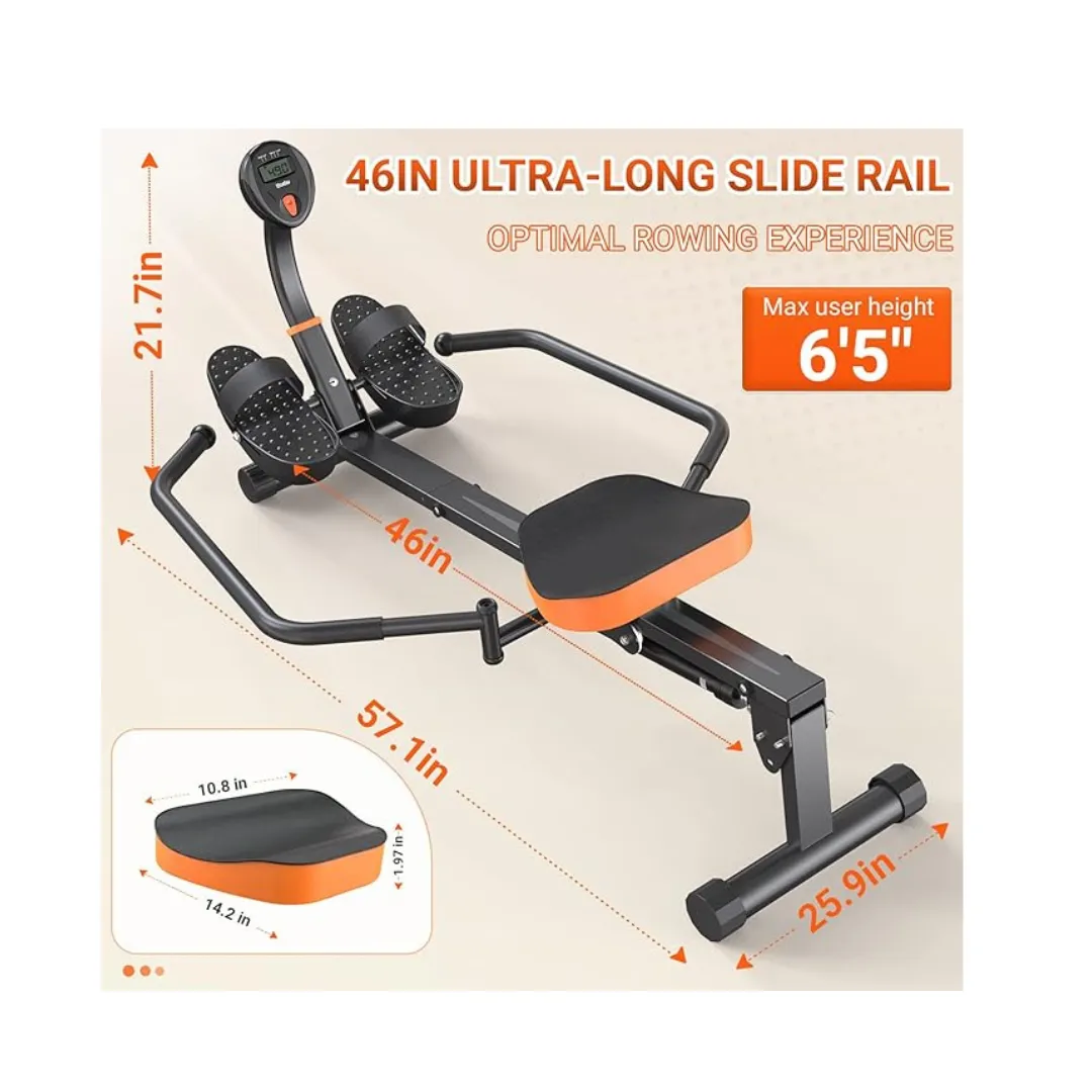 Niceday Hydraulic Rowing Machines with 16-Level Adjustable Resistance