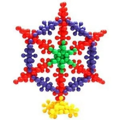 Nirvikalp Enterprise Star Links Interlocking Blocks Educational, Construction Blocks for Kids, Colorful Star Building Blocks Toys for Kids Boys Girls Multicolor(Small, 100 Pcs)