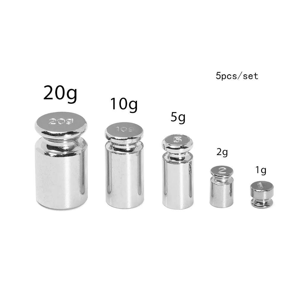 Precision Chrome Plating Calibration Weights Set  1g to 100g