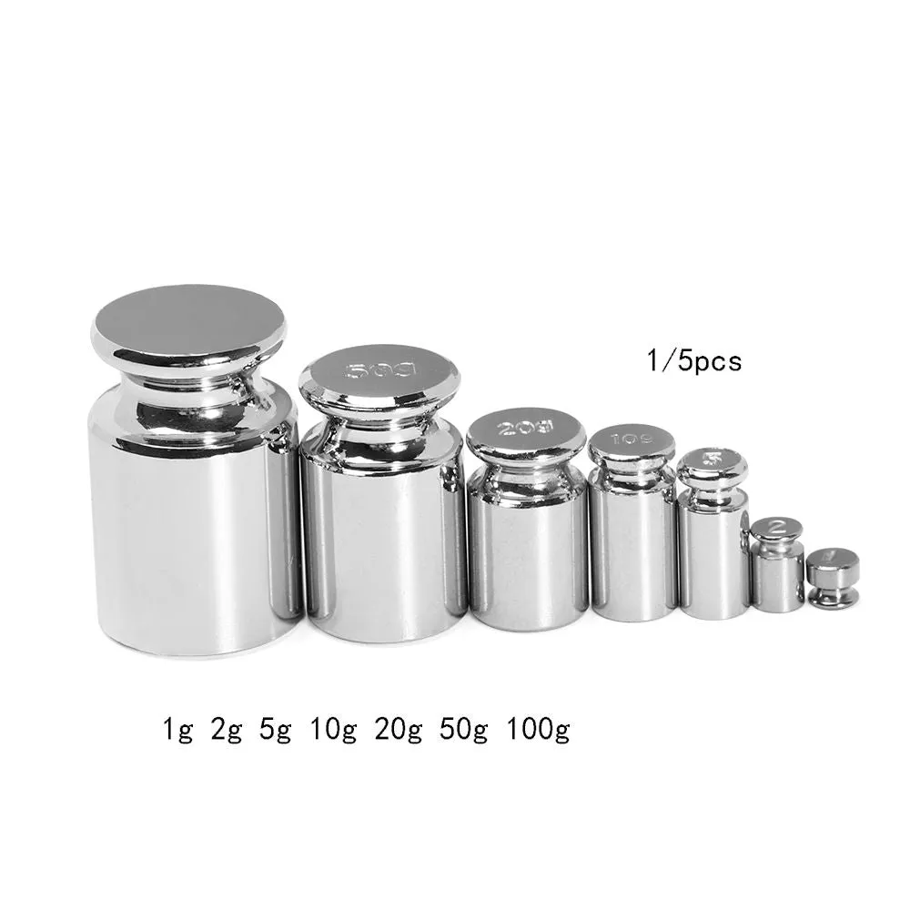 Precision Chrome Plating Calibration Weights Set  1g to 100g