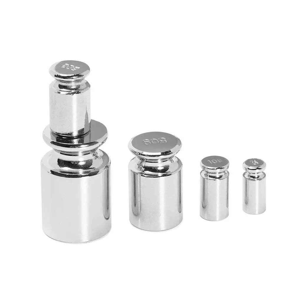 Precision Chrome Plating Calibration Weights Set  1g to 100g