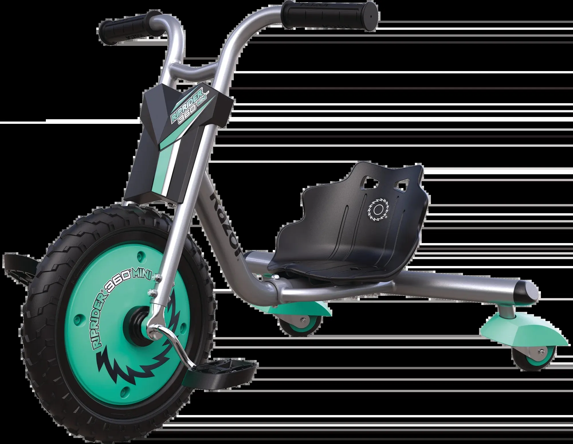 Razor RipRider 360 Mini - Teal, 360 Degrees Caster Tricycle, Easy Drifting, for Child Ages 3 