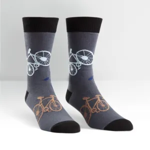 Sock it to Me Mens Crew Socks Bikes  052