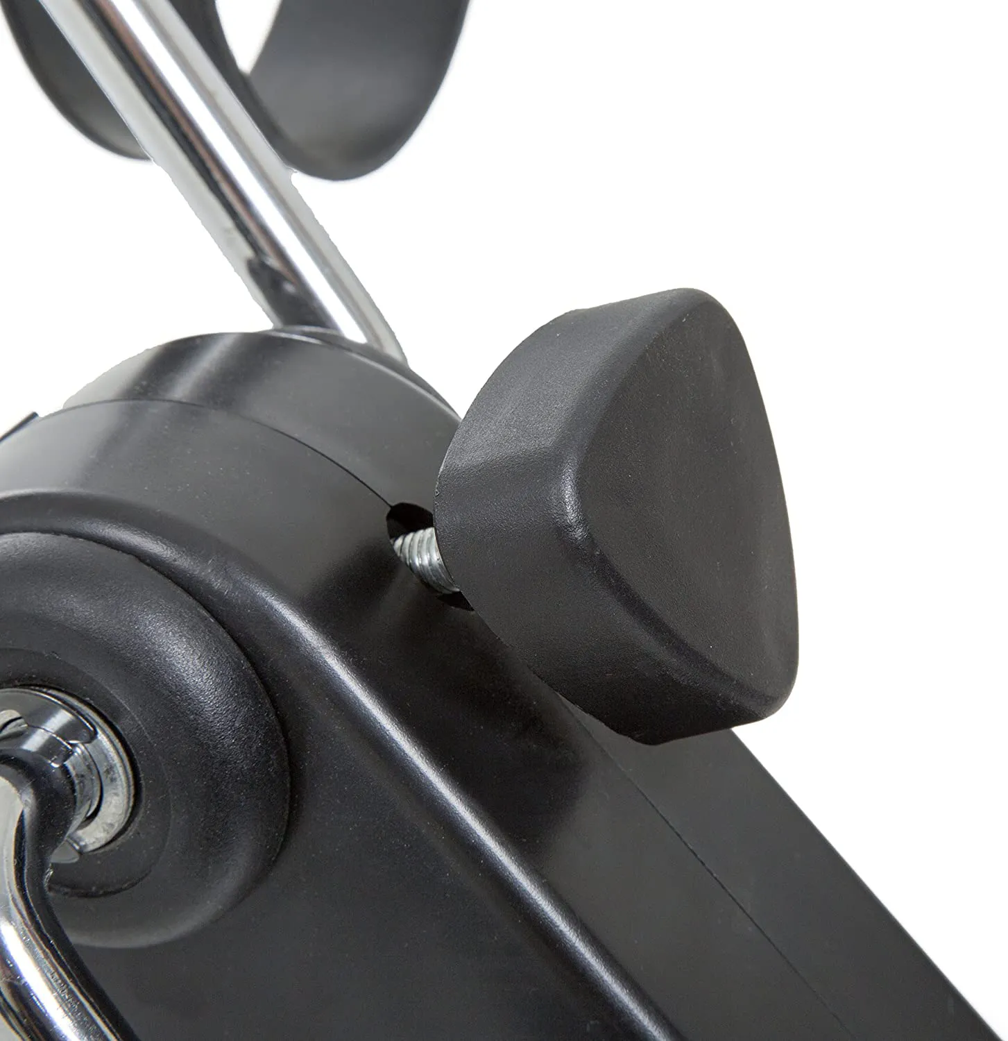 Under Desk Bike Pedal Exerciser with Calorie Tracker and Adjustable Resistance – Mini Foldable Indoor Workout Equipment by Wakeman Fitness