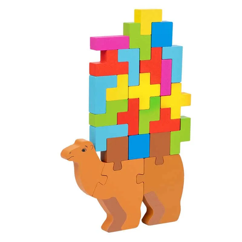 Wooden Camel Stacking High