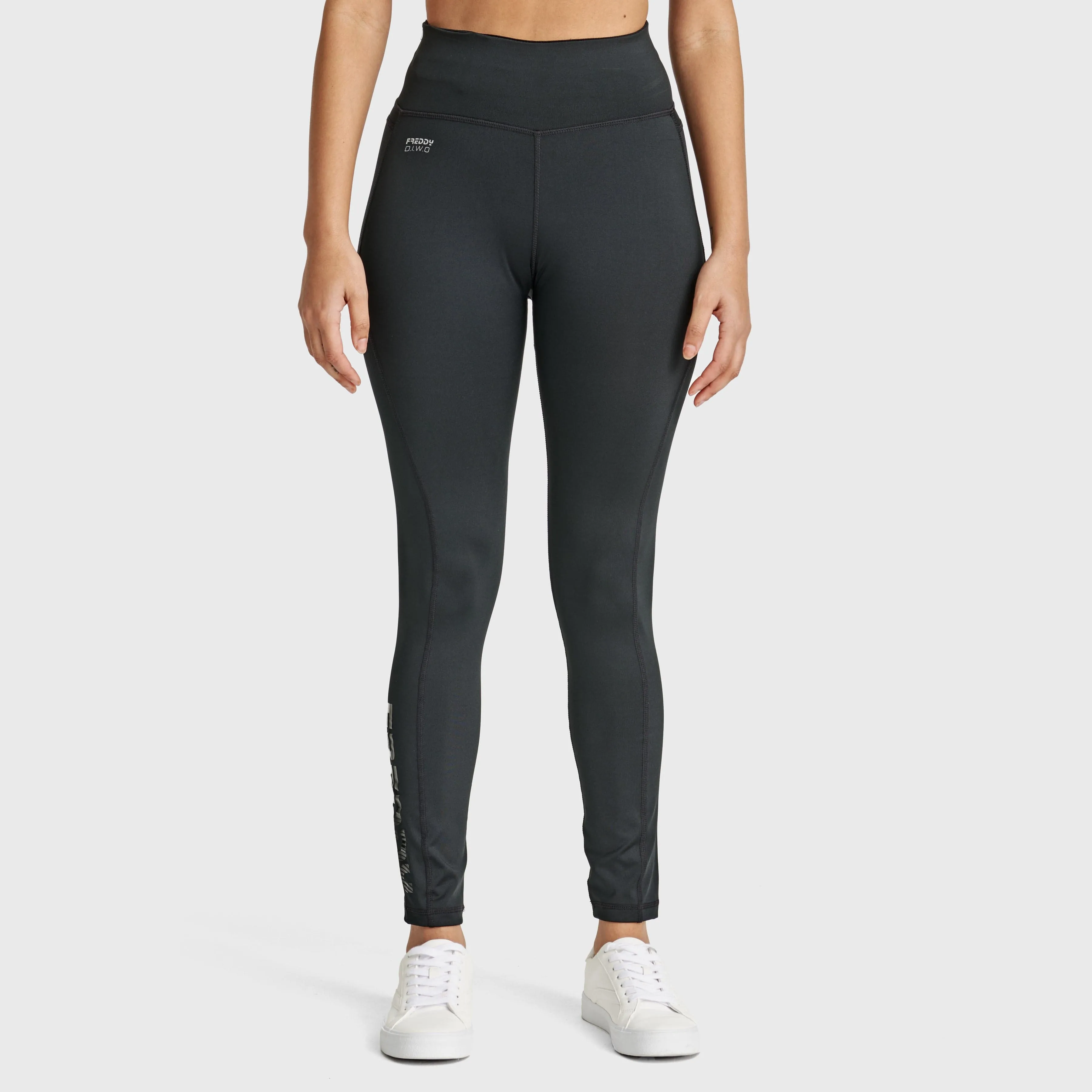 WR.UP Diwo Sport - High Waisted - 7/8 Length - Black