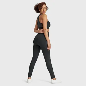 WR.UP Diwo Sport - High Waisted - 7/8 Length - Black
